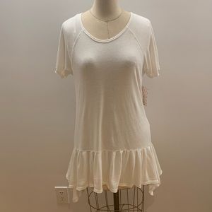 Free People Ruffled Bottom Tunic Tee